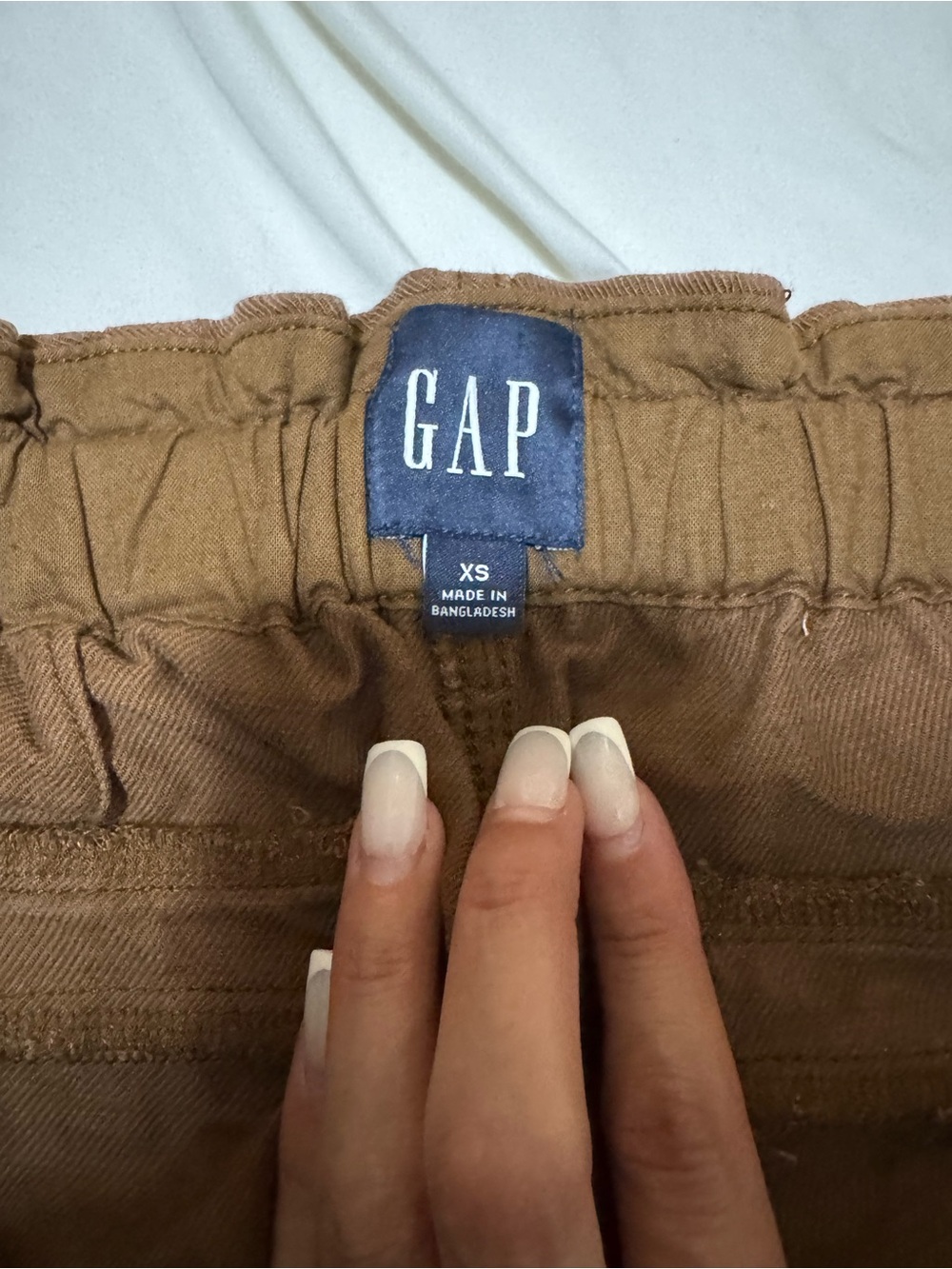 GAP women’s Brown Elastic-Waist Pants - XS